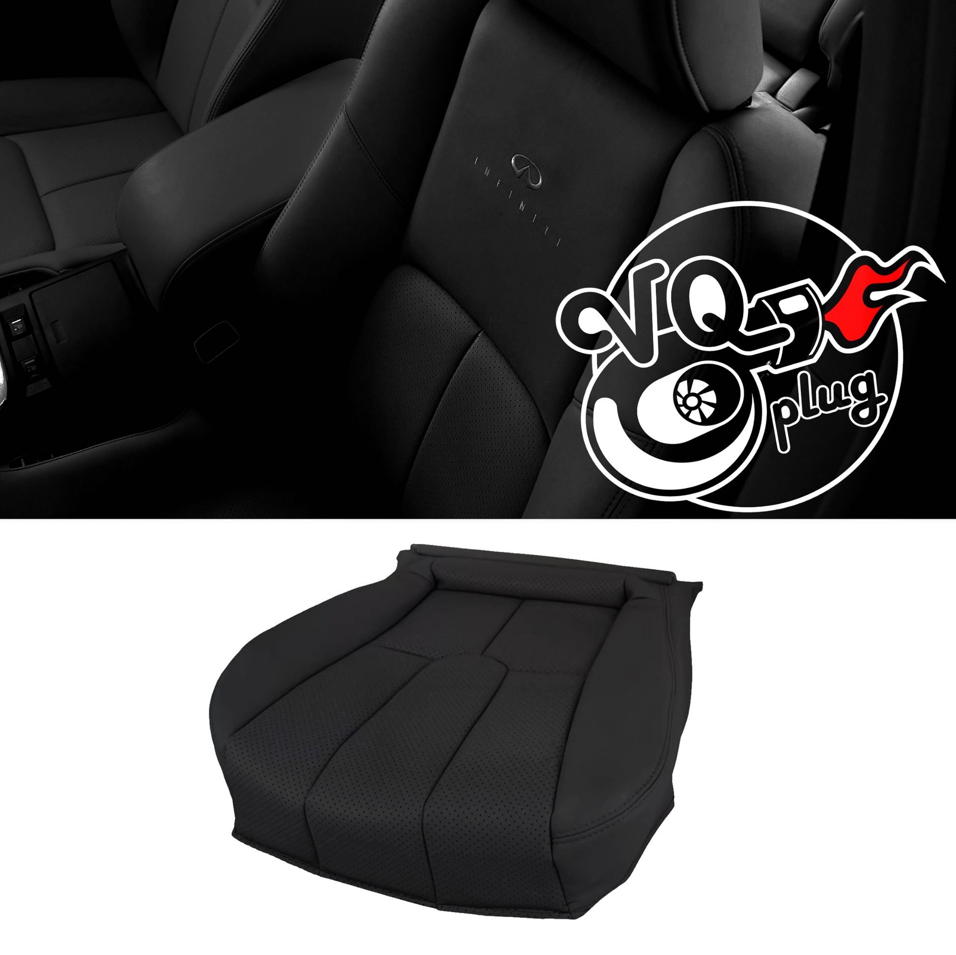G35 Reinforced Leather Bottom Seat Cover Replacement | OEM-Style with Enhanced Durability - Cosmetic, Coupe, Discount