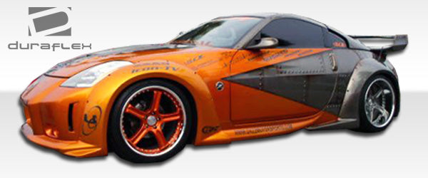 2003-2008 Nissan 350Z Z33 Duraflex Vader 3 Wide Body Front Fender Flares - 2 Piece
