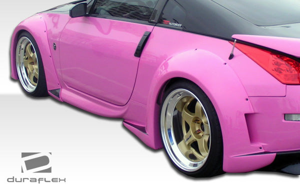2003-2008 Nissan 350Z Z33 Duraflex Vader 3 Body Kit - 4 Piece - Includes Vader 3 Wide Body Front Bumper Cover (102263) Vader 3 Wide Body Rear Bumper Cover (102265) Vader 3 Wide Body Side Skirts Rocker Panels (102264)