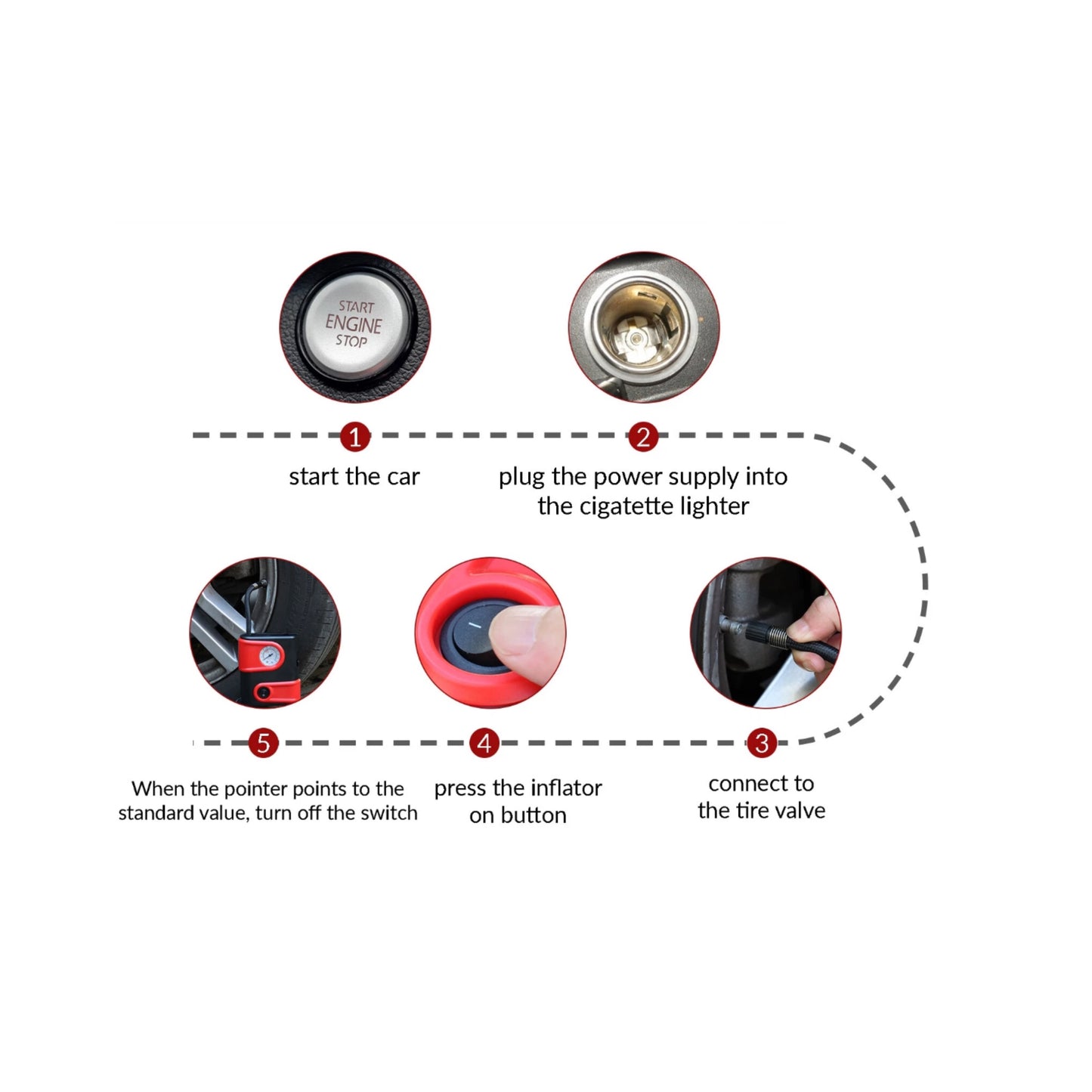 12V 150PSI Portable Car Tire Auto Inflating Air Compressor - 350z, 370z, Coupe, Discount $3, Ebay