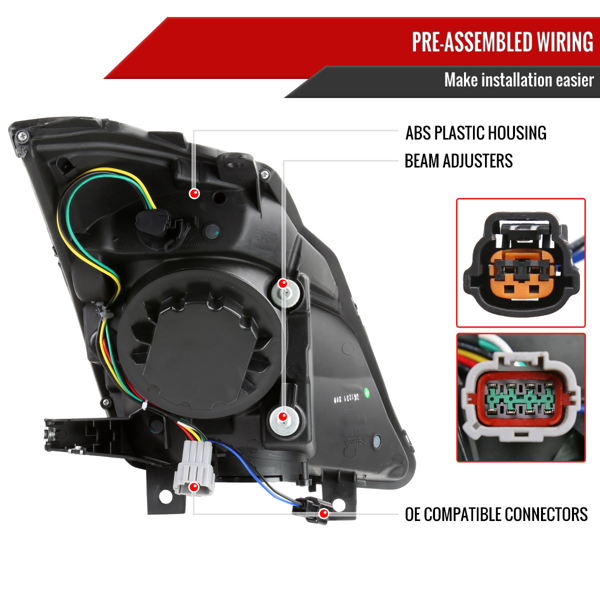 350Z Black Smoked Spec-D LED Sequential Headlights | 2003-2009 - 350z, Competition Use, Cosmetic, Discount $10, Ebay