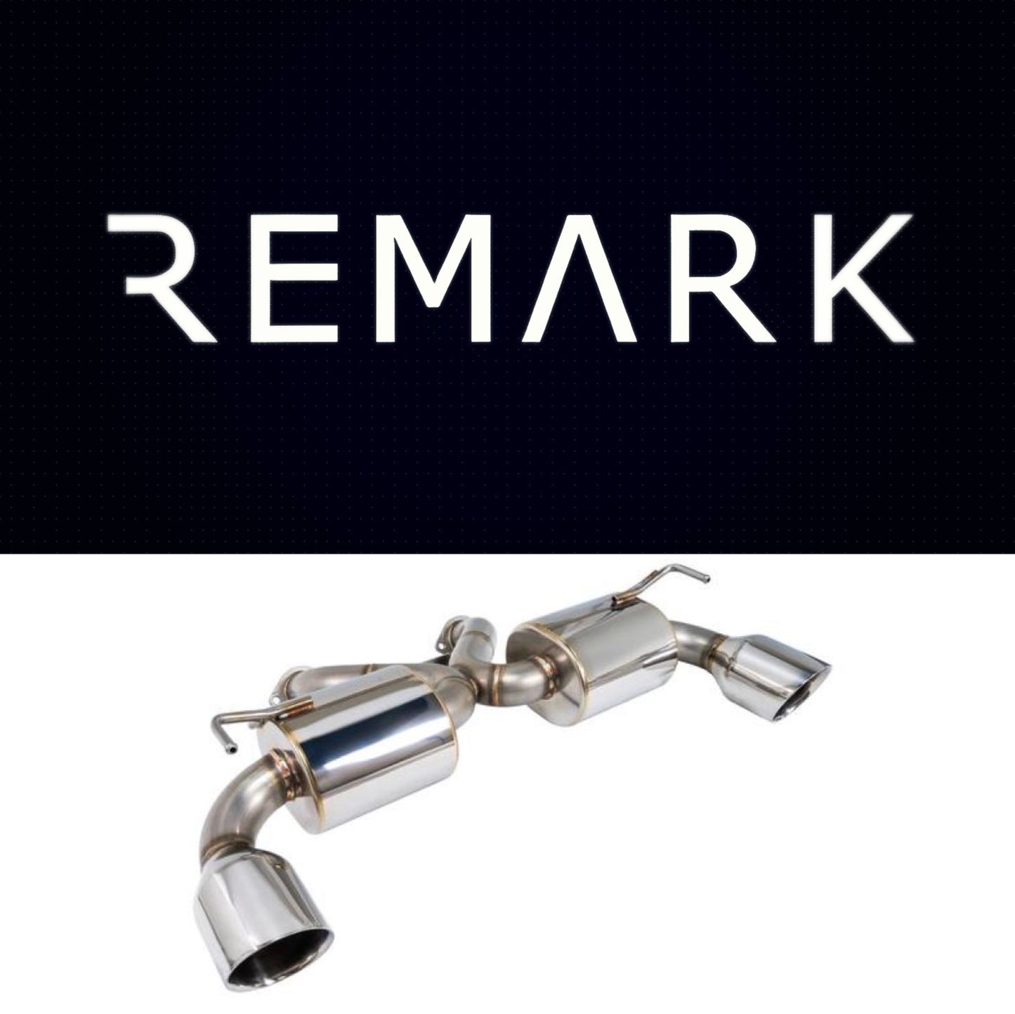 Remark Nissan 370Z (Z34) V2 Axle Back Exhaust w/Stainless Steel Double Wall Tip