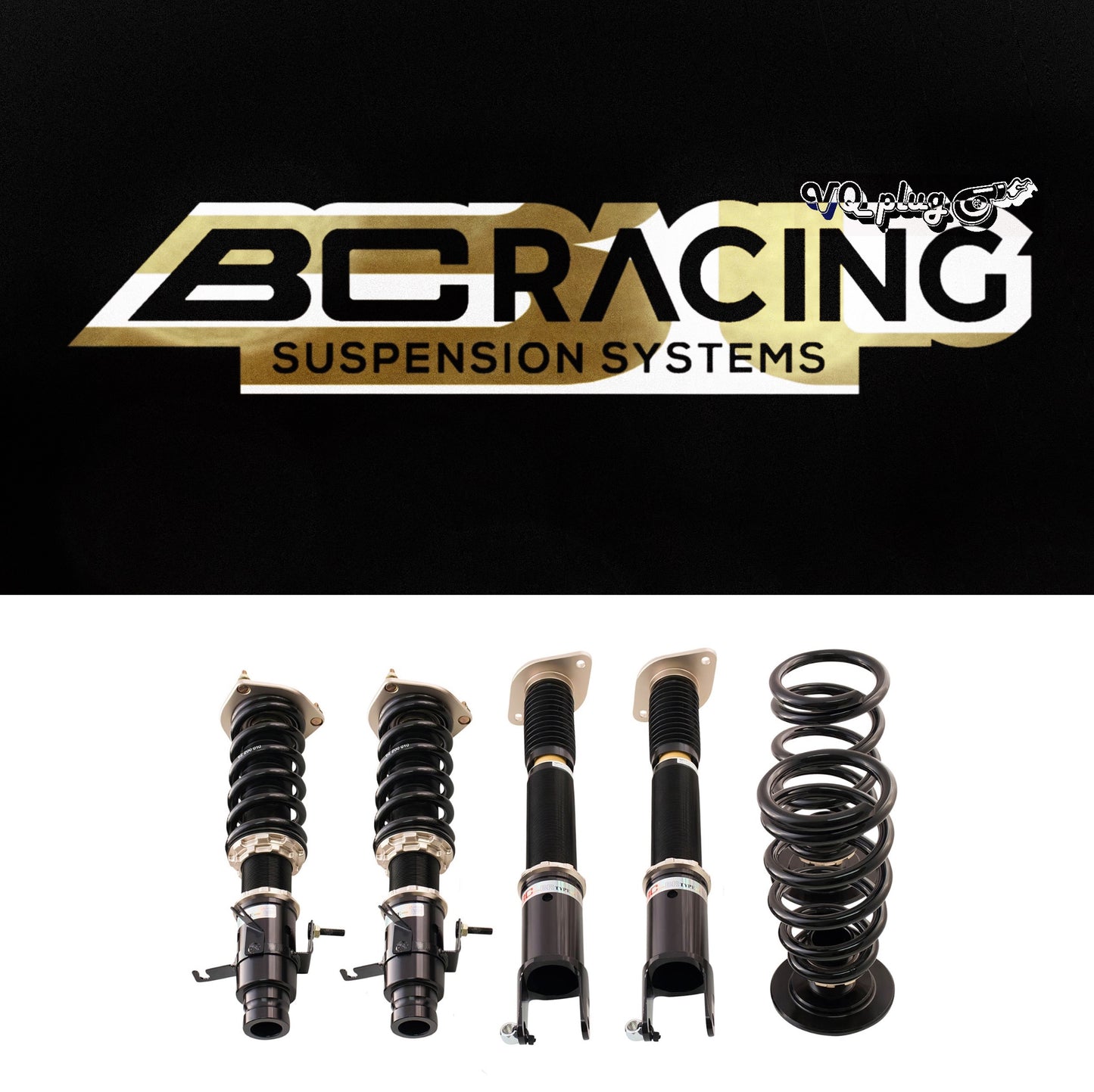 BC-Racing G35X/G37X/Q60 AWD BR Type Coilovers | OEM Style AWD - Coupe, Free Shipping, G35, G37, Performance