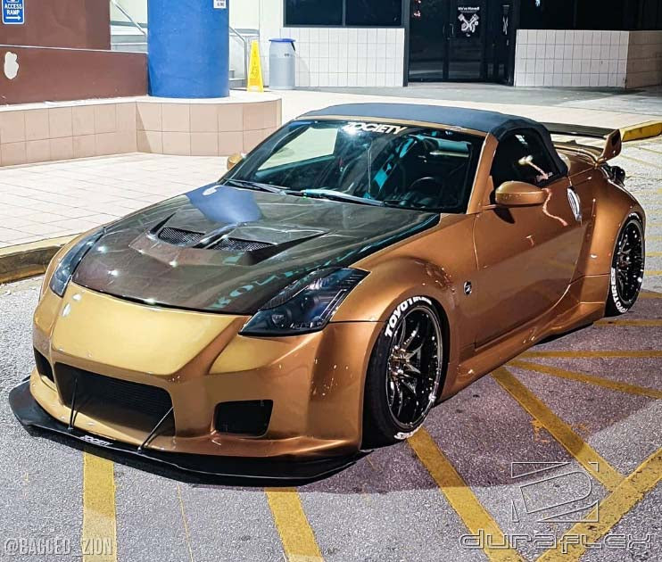 2003-2008 Nissan 350Z Z33 Duraflex B-2 Body Kit - 4 Piece - Includes B-2 Front Bumper Cover (103347) B-2 Side Skirts Rocker Panels (103351) B-2 Rear Bumper Cover (103349)