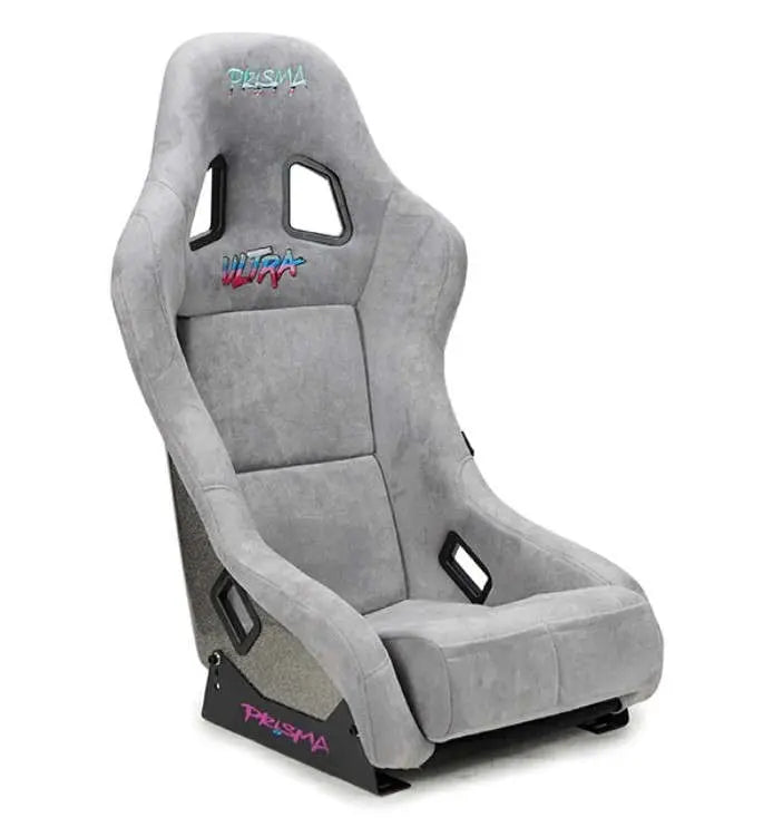 NRG FRP Bucket Seat ULTRA Edition - Large (Grey Alcantara/Pearlized Back)