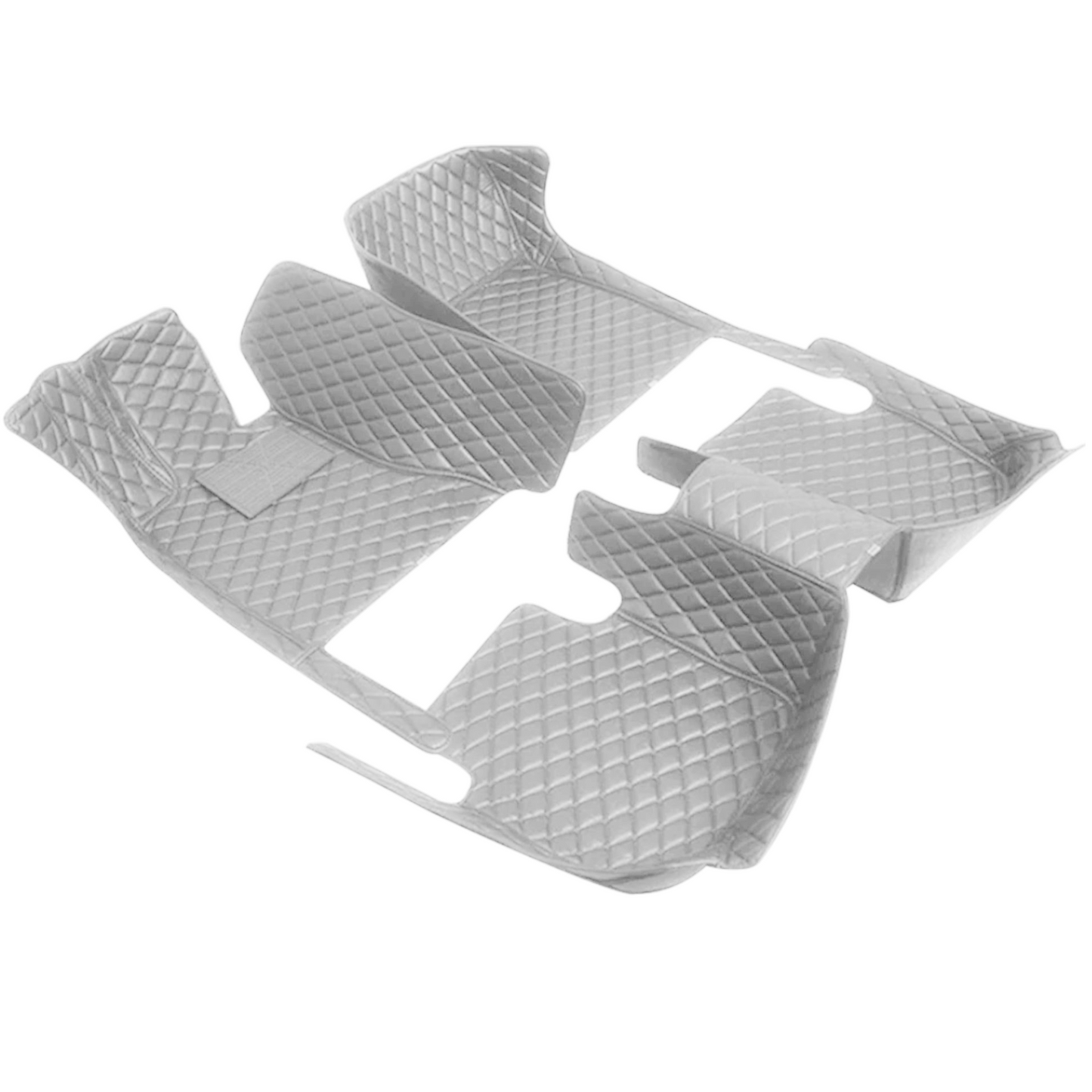 350Z Diamond Stitched Customized Floor Mats | VQ35DE VQ35HR - Light Grey with Light Grey Stitching - 350z, Competition