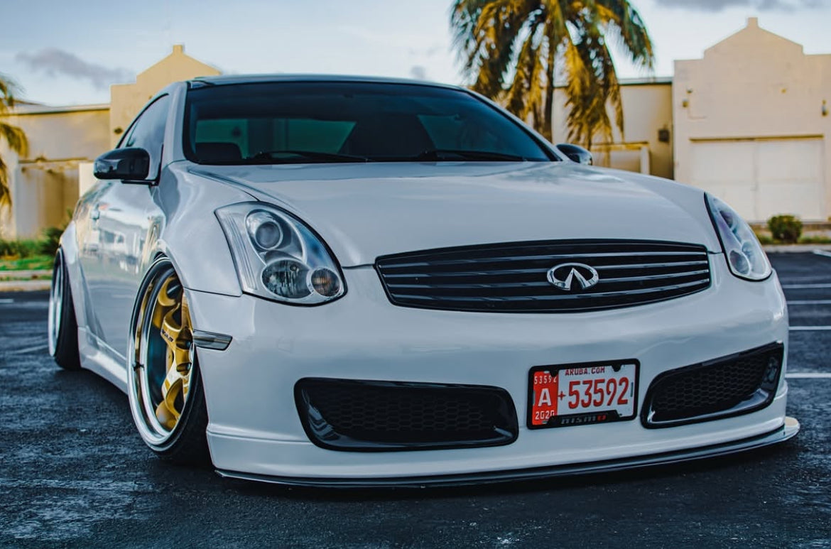 G35 Coupe Nismo Front Bumper - Bumpers, Cosmetic, Coupe, Discount $30, G35 white infiniti g35 coupe gold