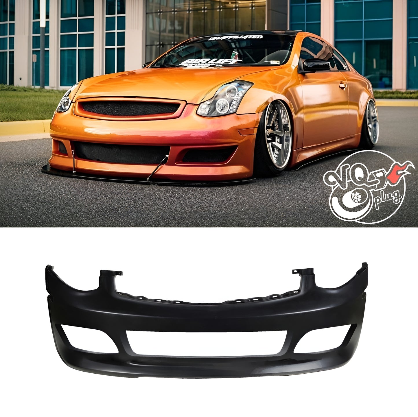 G35 Coupe K2 Remix Bumper - Bumpers, Cosmetic, Coupe, Discount $20, G35 black car bumper
