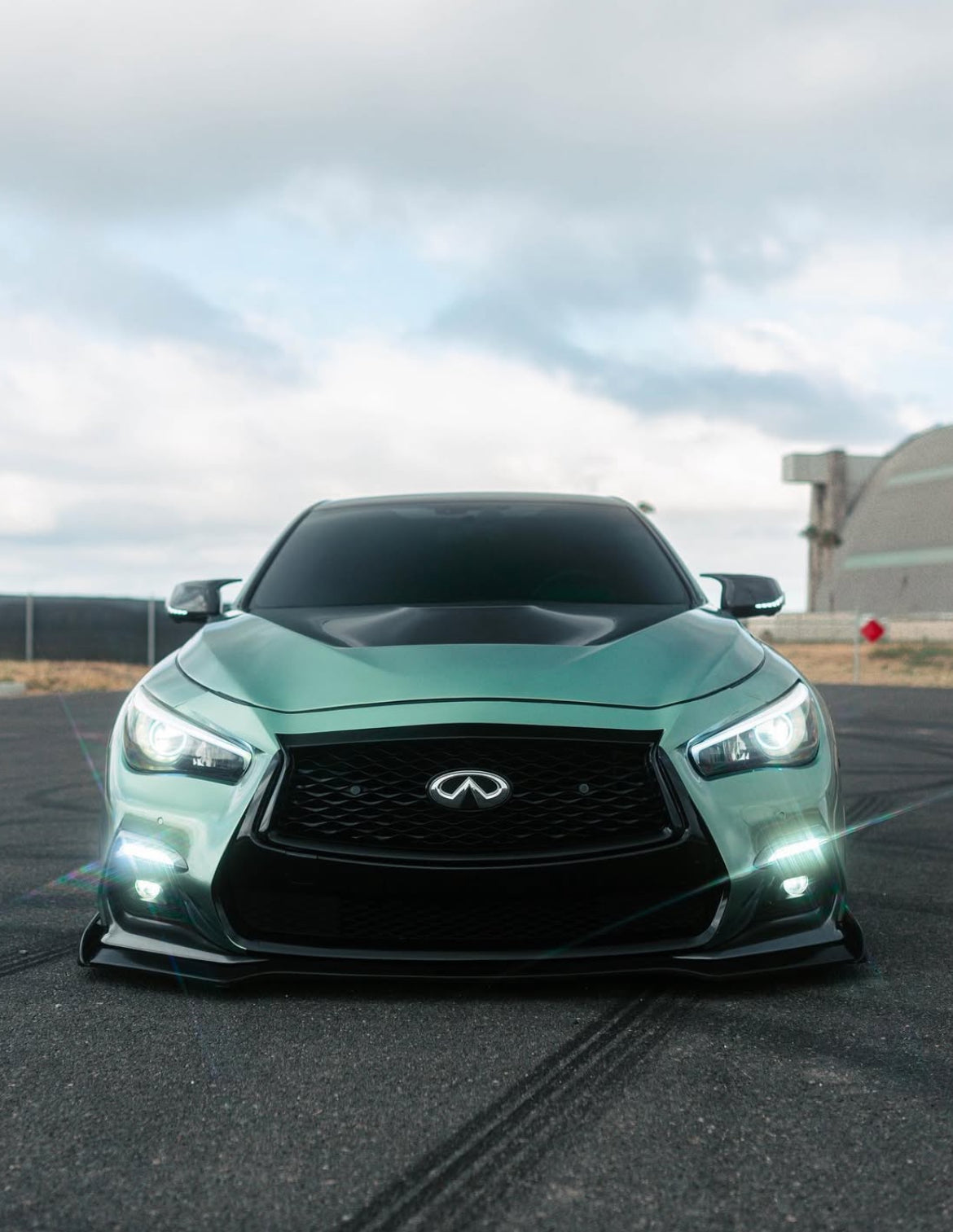 Q50 Nano Carbon Super Gloss Precut Window Tints | Front/Sides/Rear Customizer - Competition Use, Cosmetic, Discount $5,