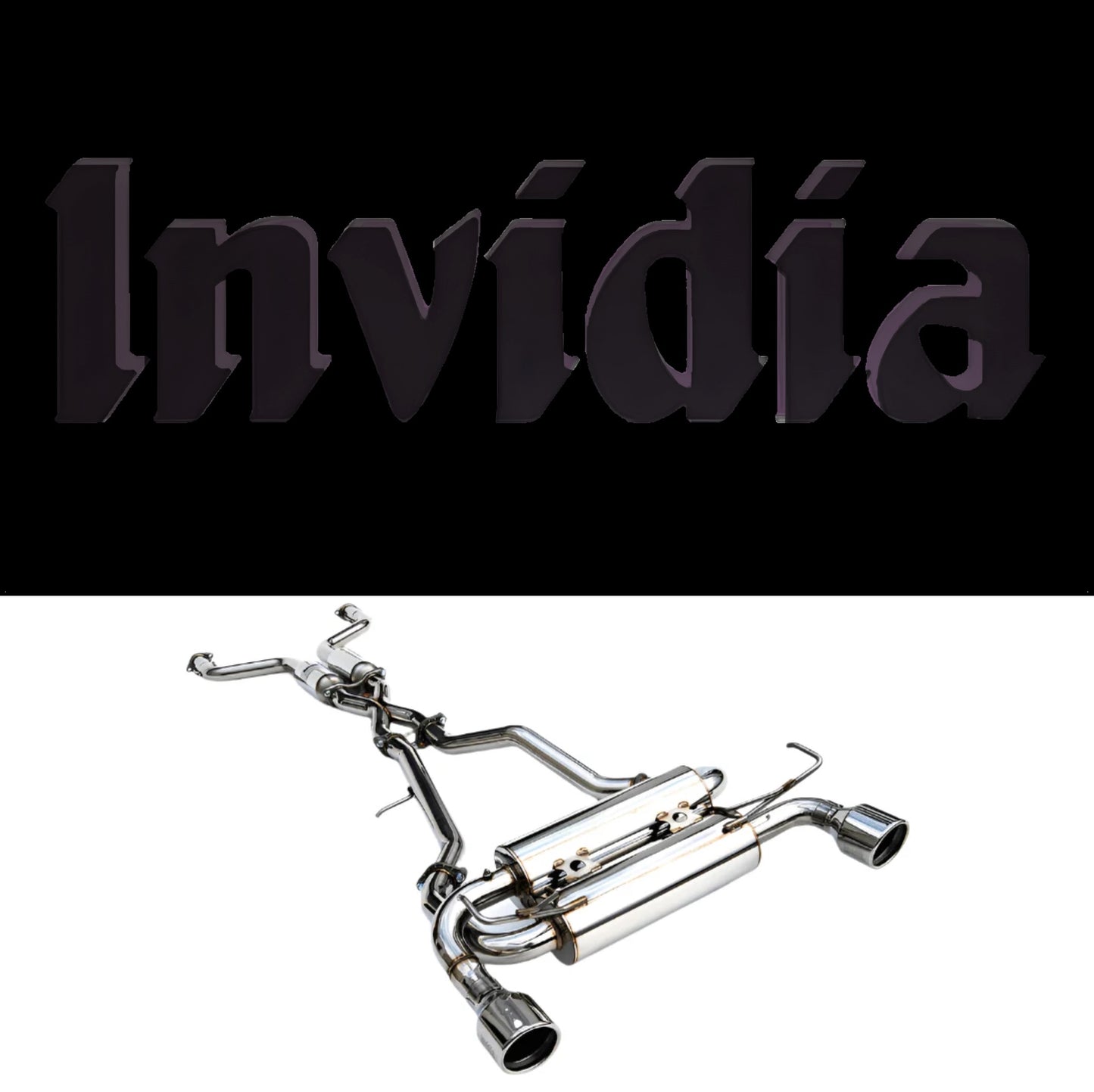 Invidia 09+ 370Z Gemini Rolled Stainless Steel Tip Cat-back Exhaust
