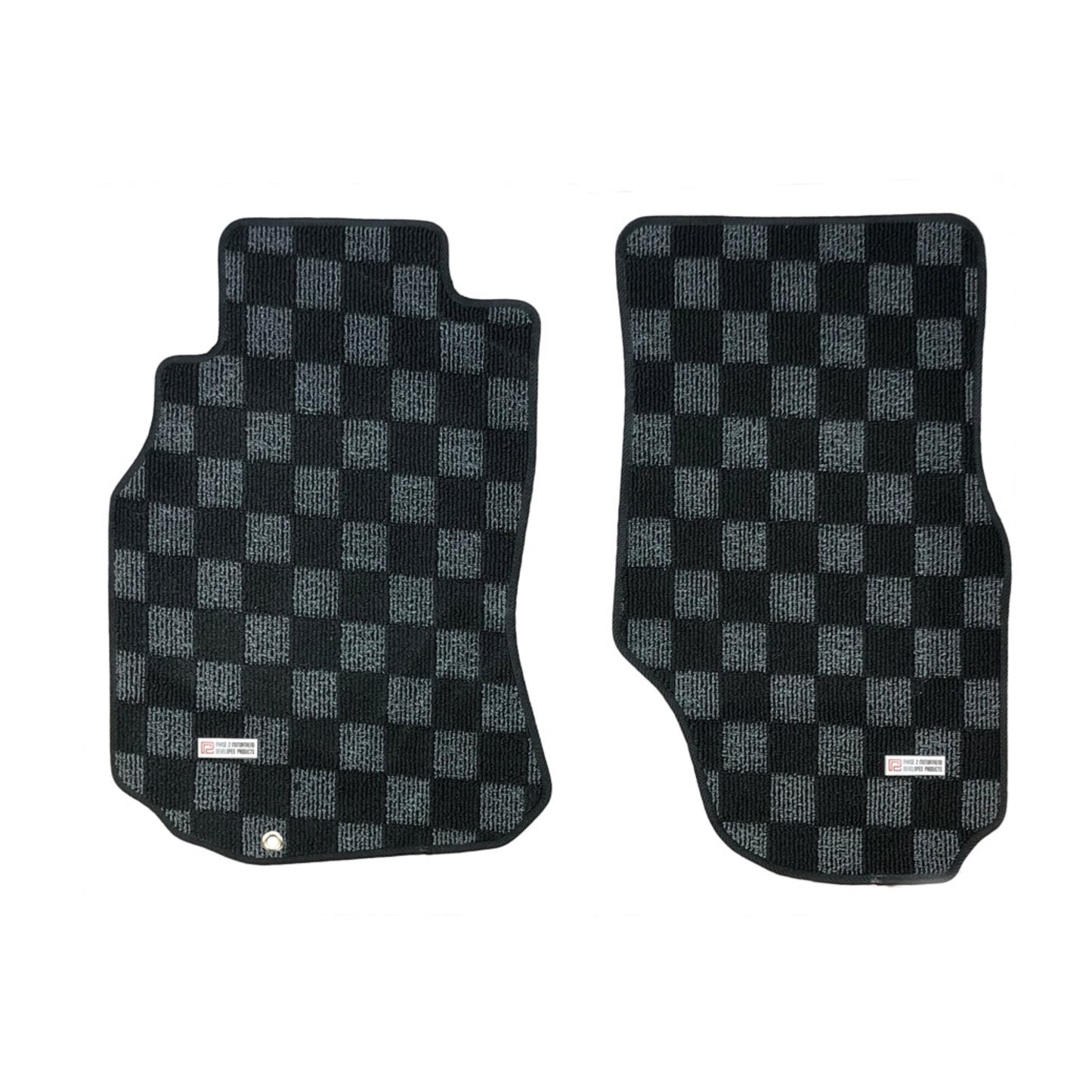 P2M G35 Dark Grey Checkered Racing Floor Mats