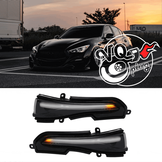 Q50/Q60 Smoked Sequential Mirror LED Light Set - Cosmetic, Discount $10, Ebay, Q50, Q50 / Q60
