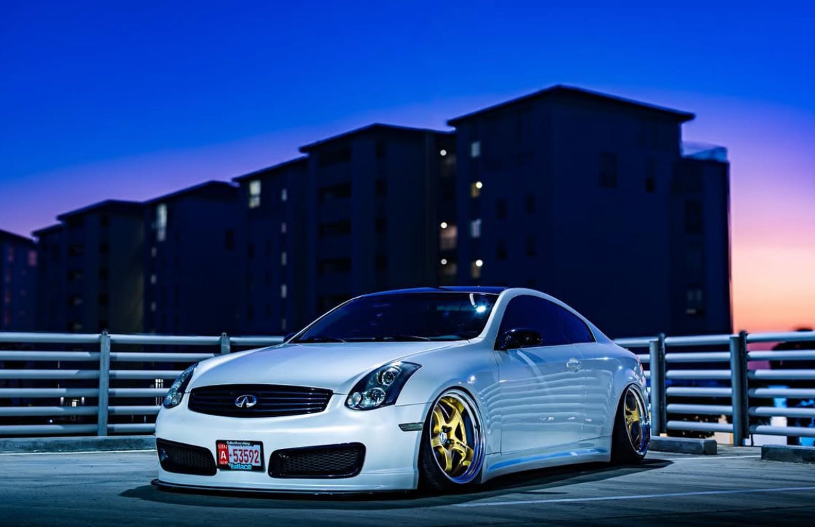 G35 Coupe Nismo Front Bumper - Bumpers, Cosmetic, Coupe, Discount $30, G35 white infiniti g35 coupe gold