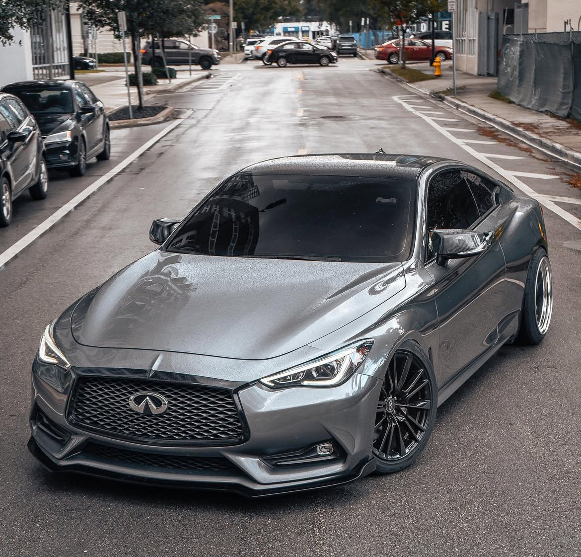 Q60 Nano Carbon Super Gloss Precut Window Tints | Front/Sides/Rear Customizer - Competition Use, Cosmetic, Discount $5,