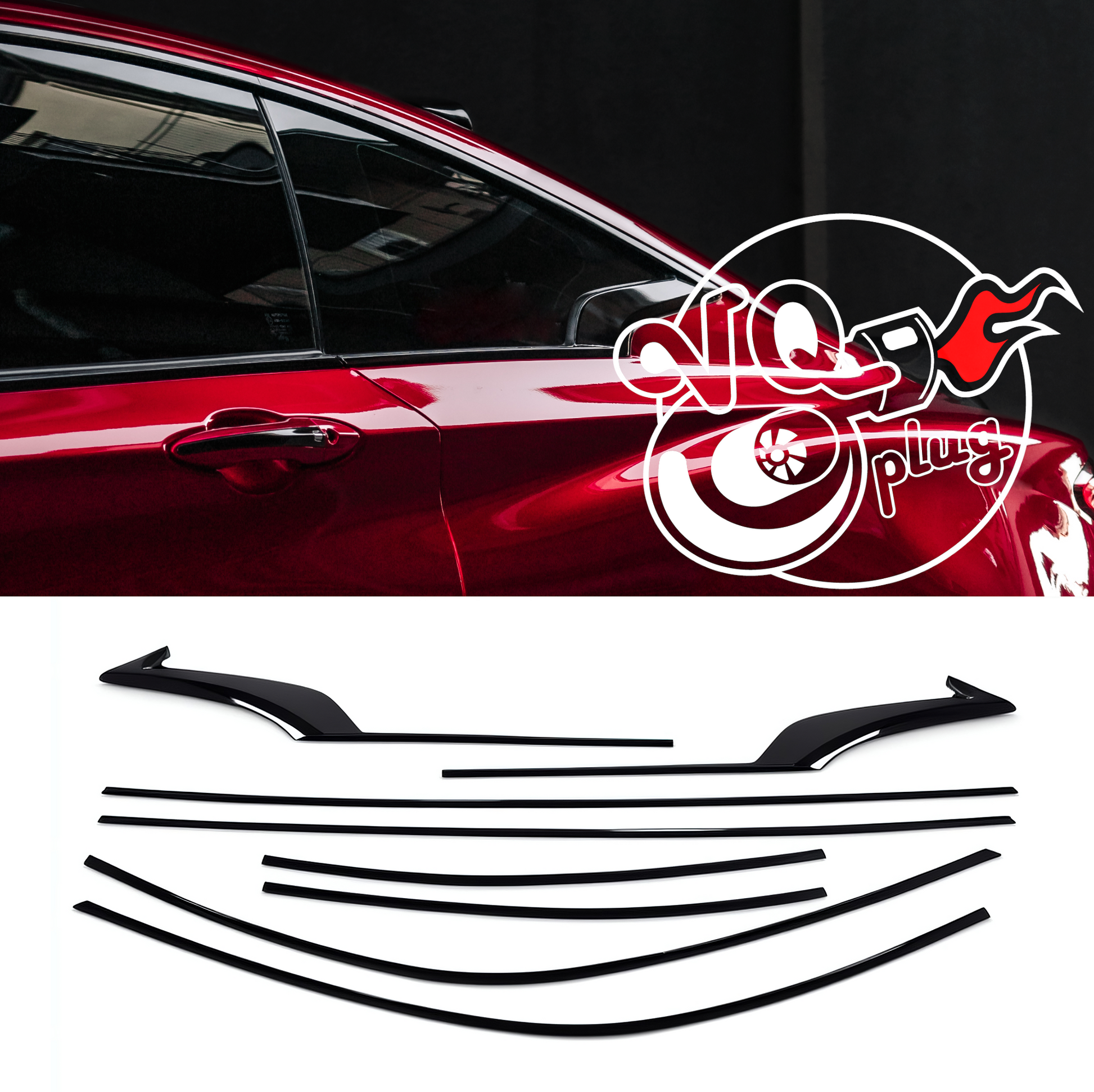 Q60 Gloss Black Chrome Delete Blackout Trim Kit | Sleek & Modern Styling - Cosmetic, Discount $15, Ebay, Q50 / Q60, Q60