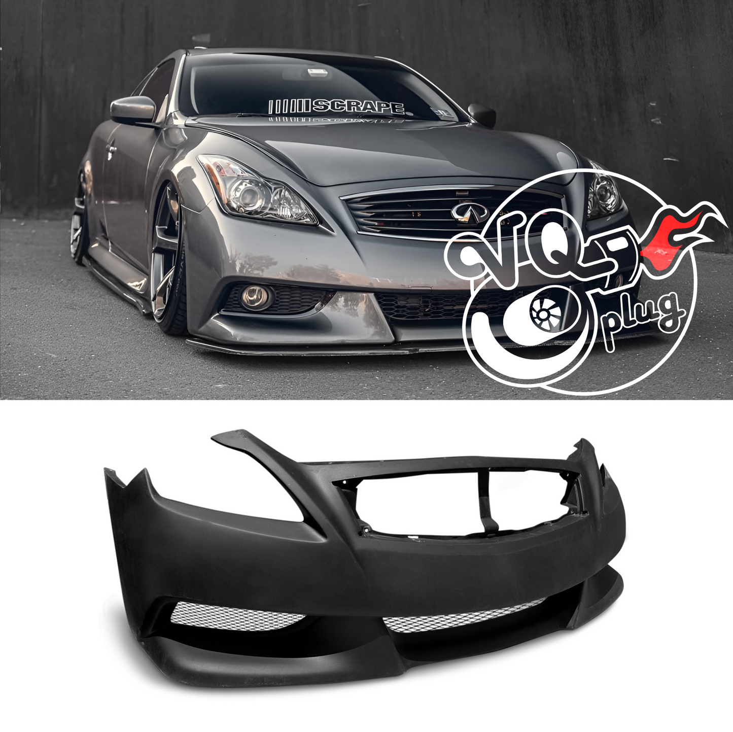 G37 Coupe IPL Style Front Bumper | Polyurethane Construction - Bumpers, Cosmetic, Coupe, Discount $30, Ebay