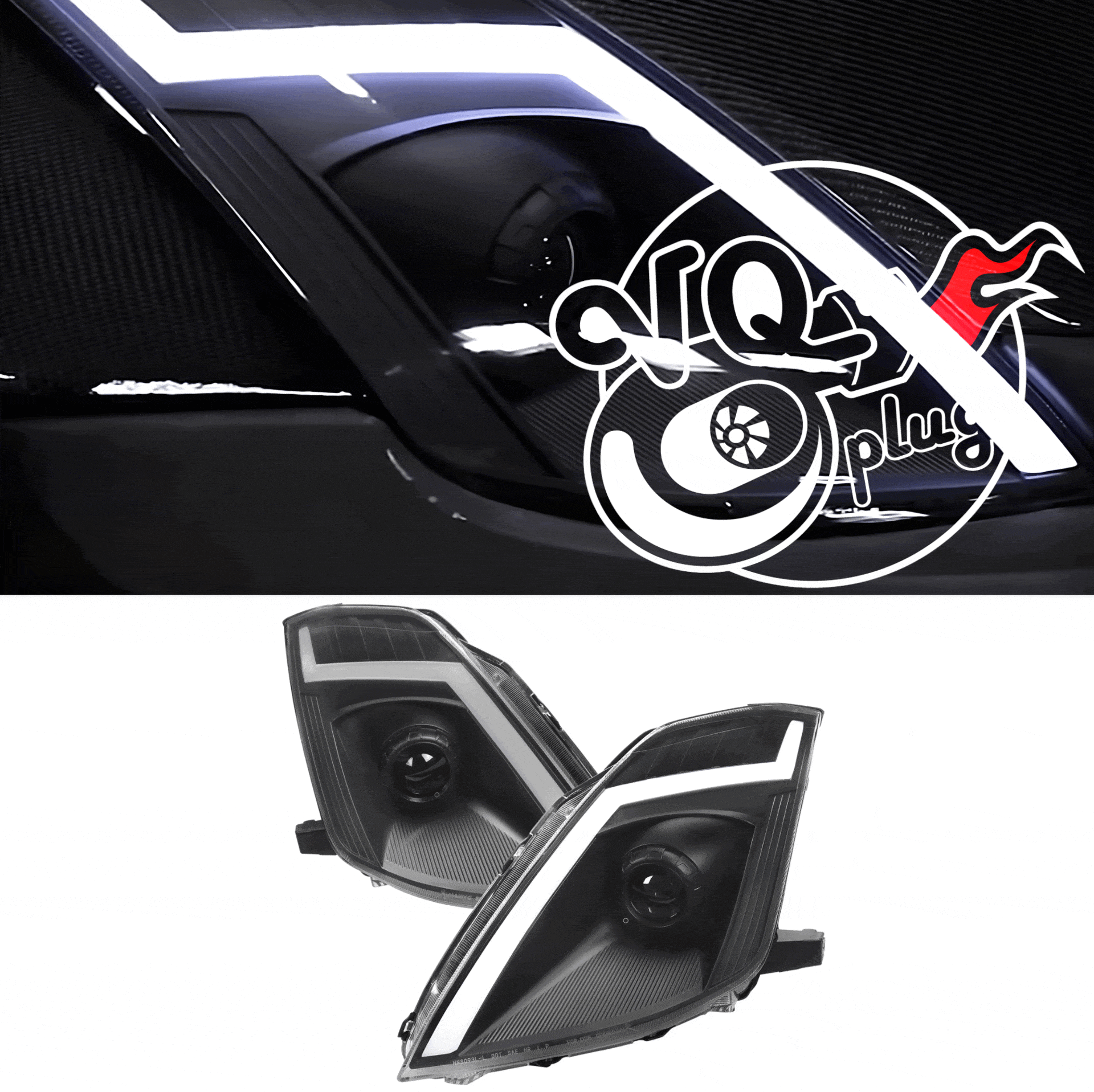 350Z Black Spec-D LED Sequential Headlights | 2003-2009 - 350z, Competition Use, Cosmetic, Discount $10, Ebay