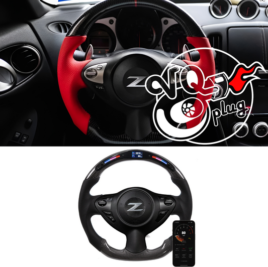 370Z RGB Display Carbon Fiber Customized Steering Wheel | RGB LED Light for Nissan 370Z - 370z, Cosmetic, Discount $20,
