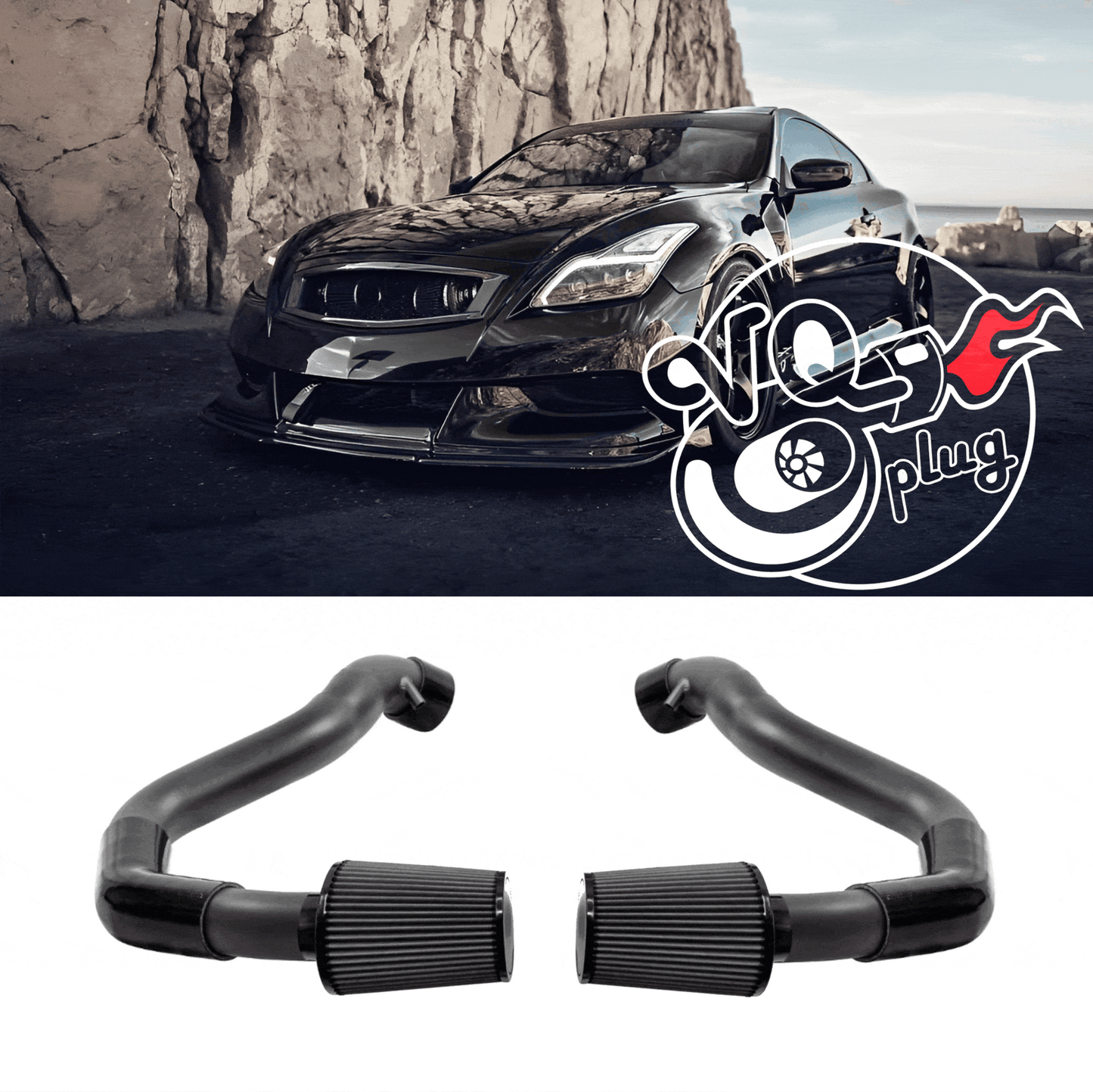 G37/Q60 VHR 2.5”/3.0” Customizable Long Tube Intakes | G37 Coupe/Sedan VQ37VHR - Competition Use, Coupe, Discount $15,
