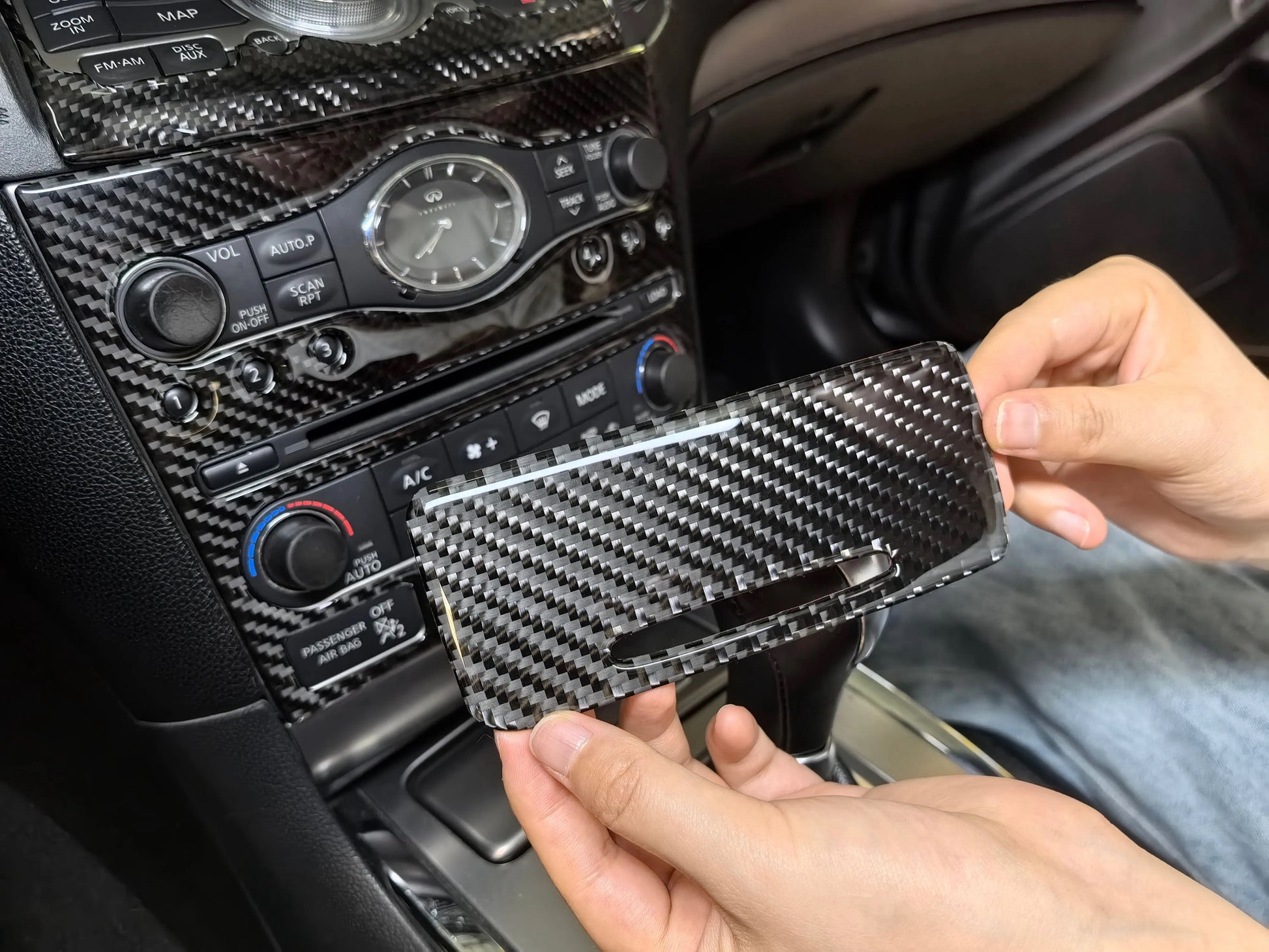 G37 Coupe/Sedan Carbon Fiber Interior | Regular/Honeycomb/Forged Carbon Fiber Customizer - Cosmetic, Coupe, Discount
