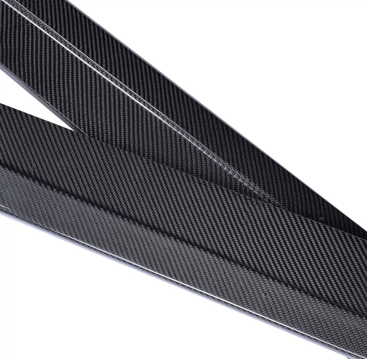 G37 Sedan G1 One Piece Real Carbon Fiber Side Splitters - Cosmetic, Discount $30, Ebay, G37, Q50 / Q60