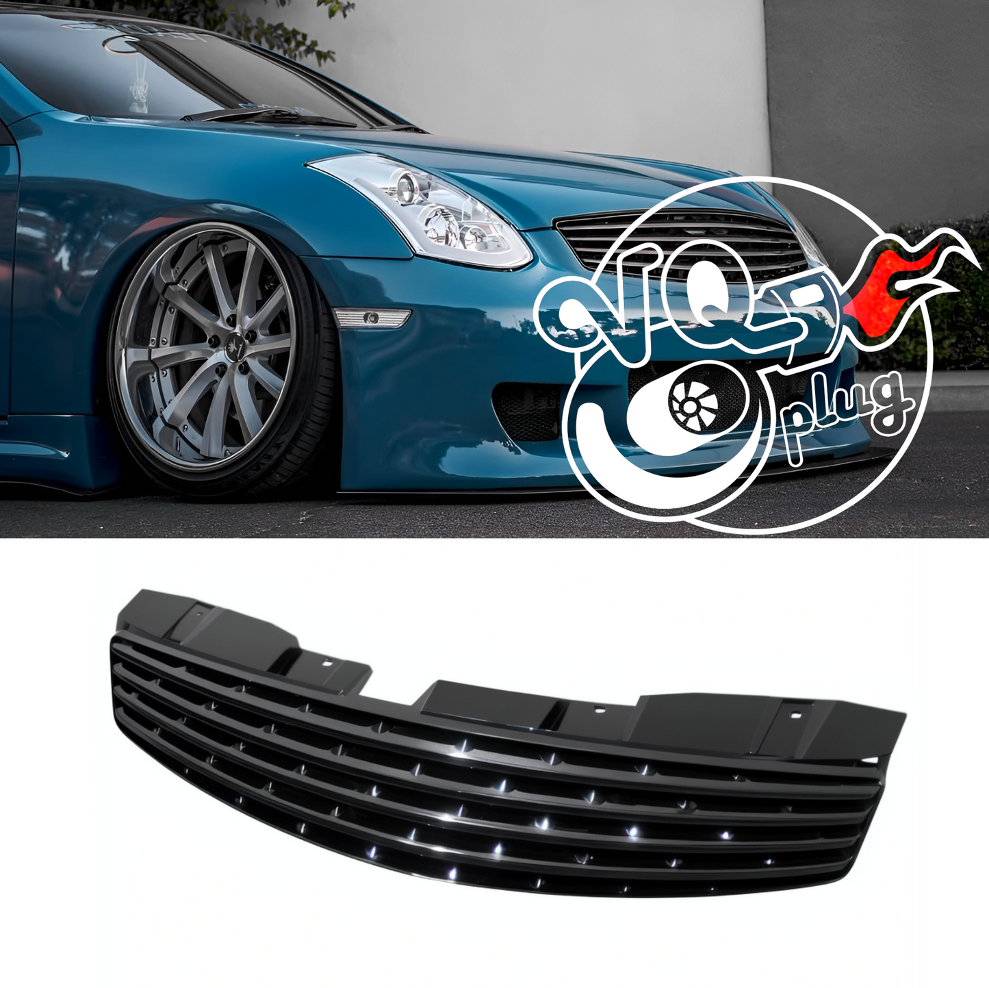 G35 Coupe Emblemless OEM-Style Grill | 2003-2007 G35 Coupe