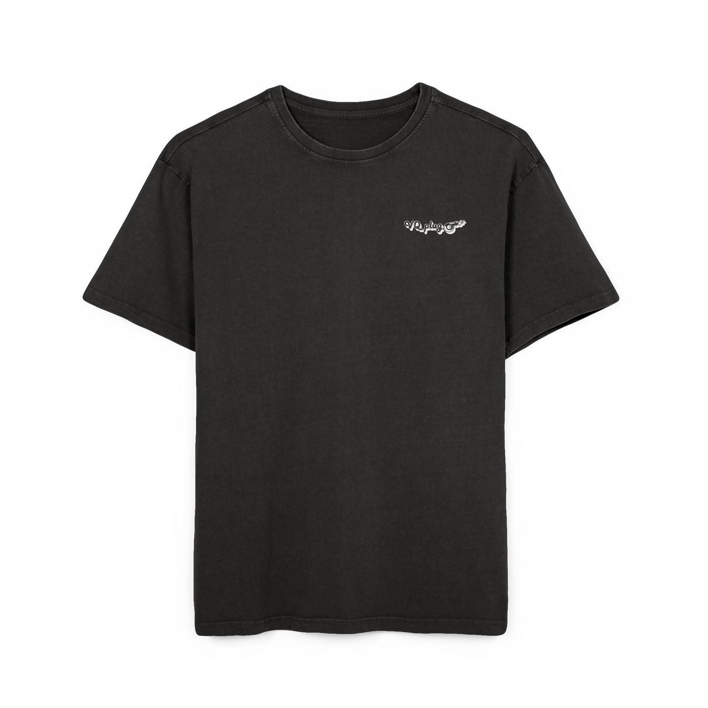VQPlug Signature Acid Washed VQ Tee | Men’s Oversized Vintage - XS / Black - T-Shirt Discount $5, Merch, VQplug