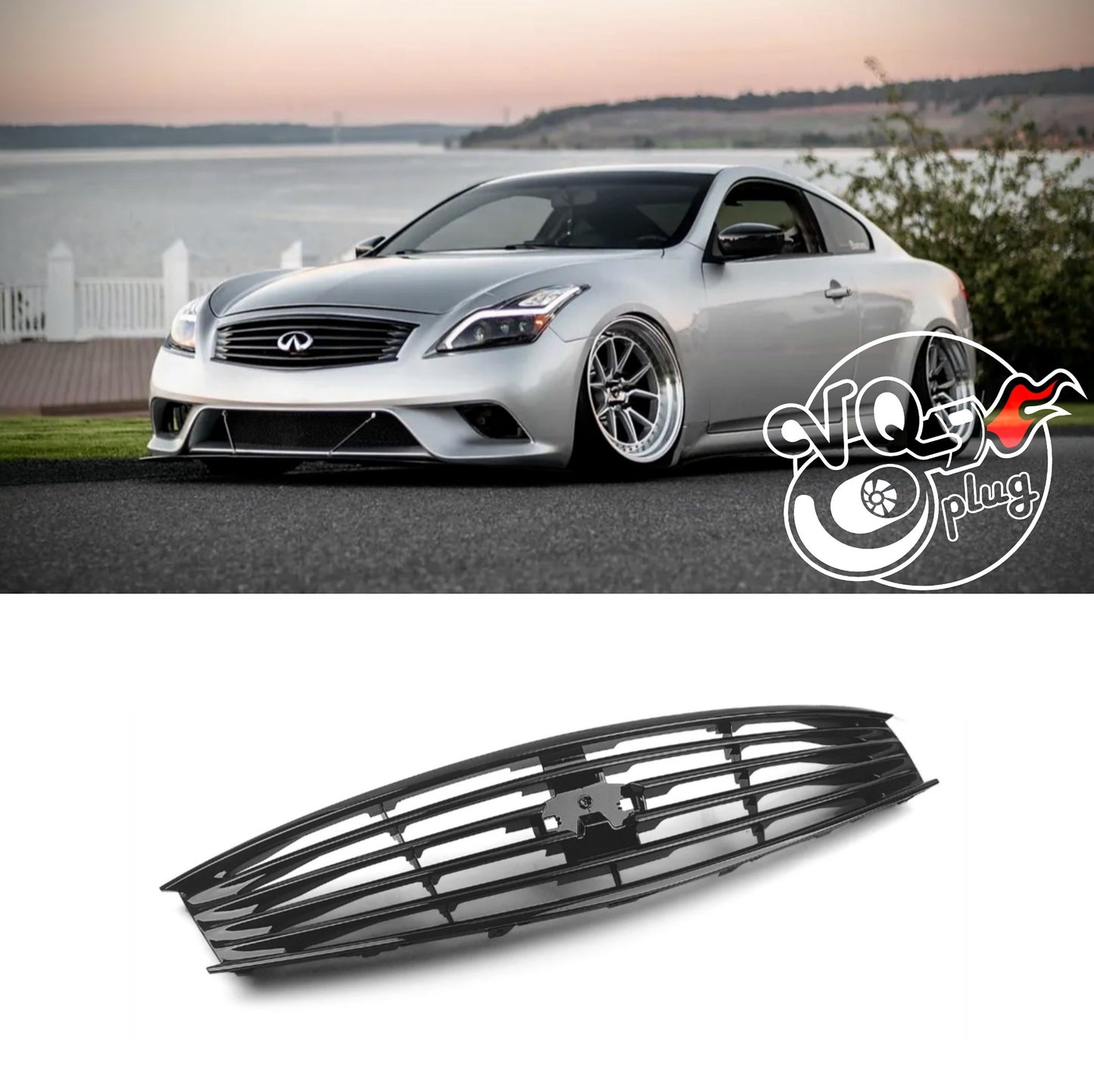 G37/Q60 VHR Coupe OEM Style Gloss Black Grill | G37 Coupe VQ37VHR - Cosmetic, Coupe, Discount $10, Ebay, G37