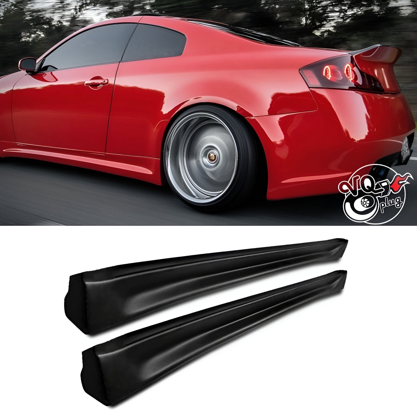 G35 Coupe Impul Side Skirts - G35 Coupe Impul Side Skirts - Bumpers, Cosmetic, Coupe, Discount $30, G35 black car skirts