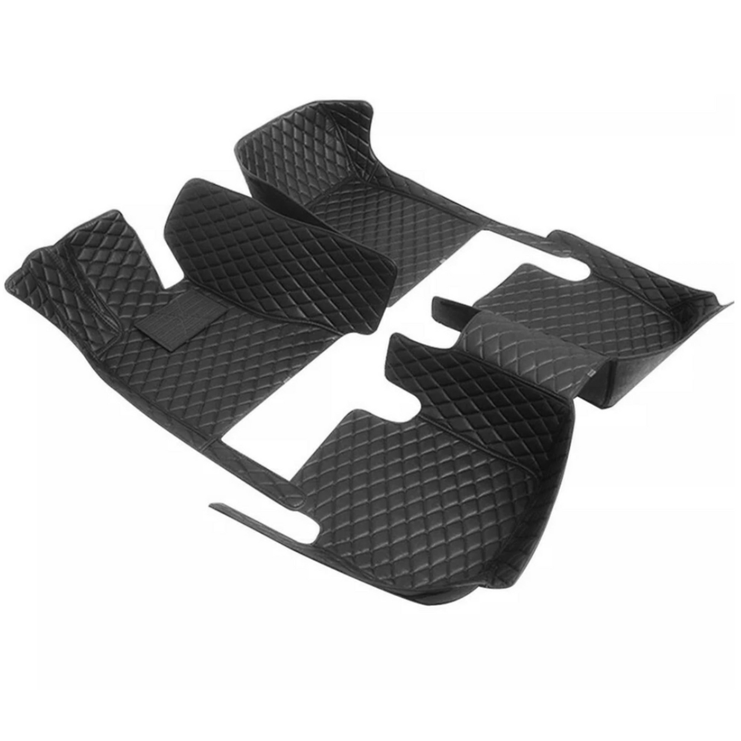 350Z Diamond Stitched Customized Floor Mats | VQ35DE VQ35HR - Black with Black Stitching - 350z, Competition Use,
