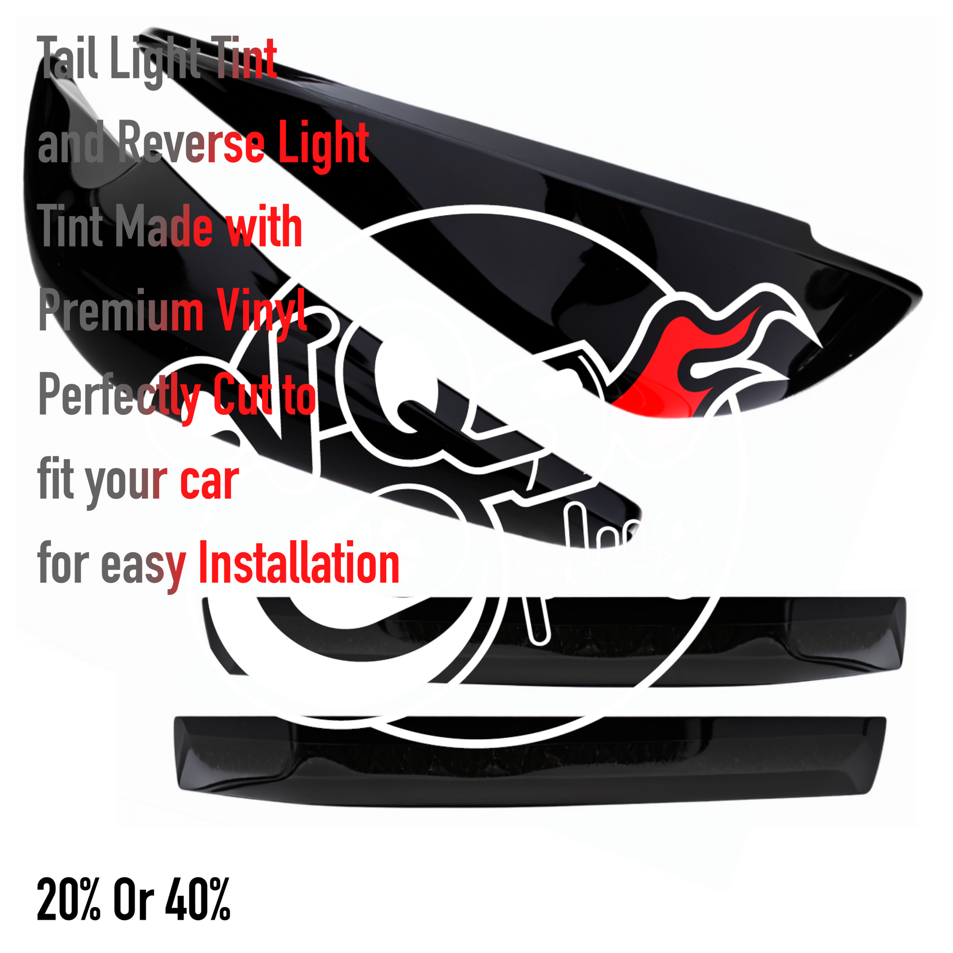 350Z Complete Blackout & Tinting Kit | Tail Light & Reverse Light Tint + Blacked Out Options - 350z, Competition Use,