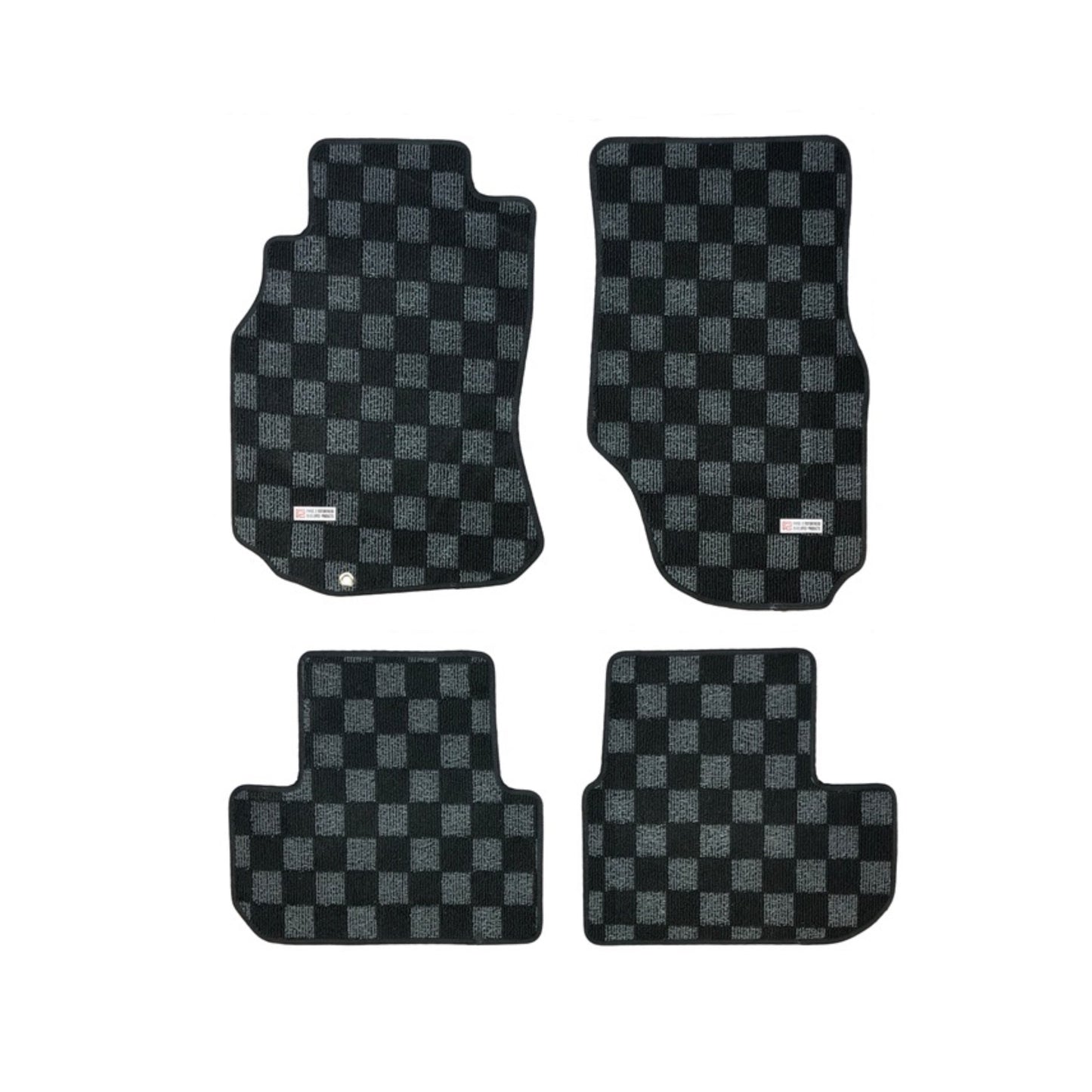 P2M G35 Dark Grey Checkered Racing Floor Mats