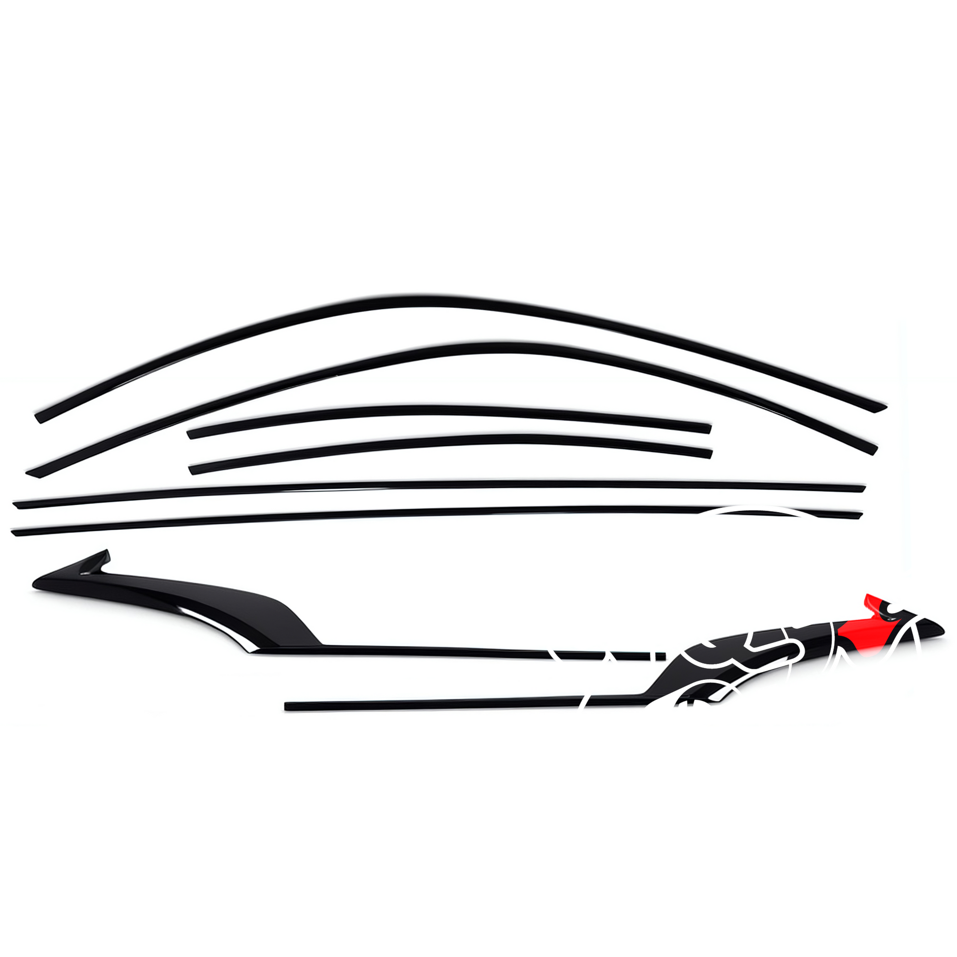 Q60 Gloss Black Chrome Delete Blackout Trim Kit | Sleek & Modern Styling - Cosmetic, Discount $15, Ebay, Q50 / Q60, Q60