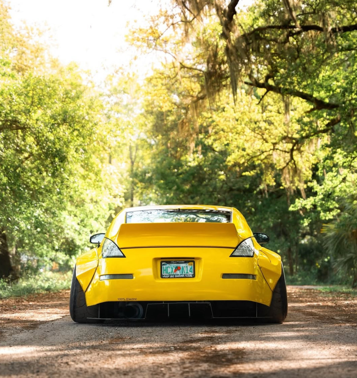 350z Clear/Chrome Tail Lights - 350z, Competition Use, Discount $20, Ebay, VQ35HR yellow modified sports car