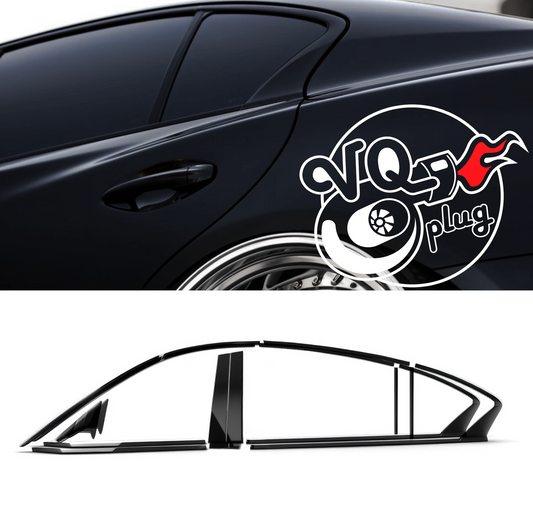 Q50 Door Trim Blackout Kit - Cosmetic, Discount $15, Ebay, Q50, Q50 / Q60 car window trim