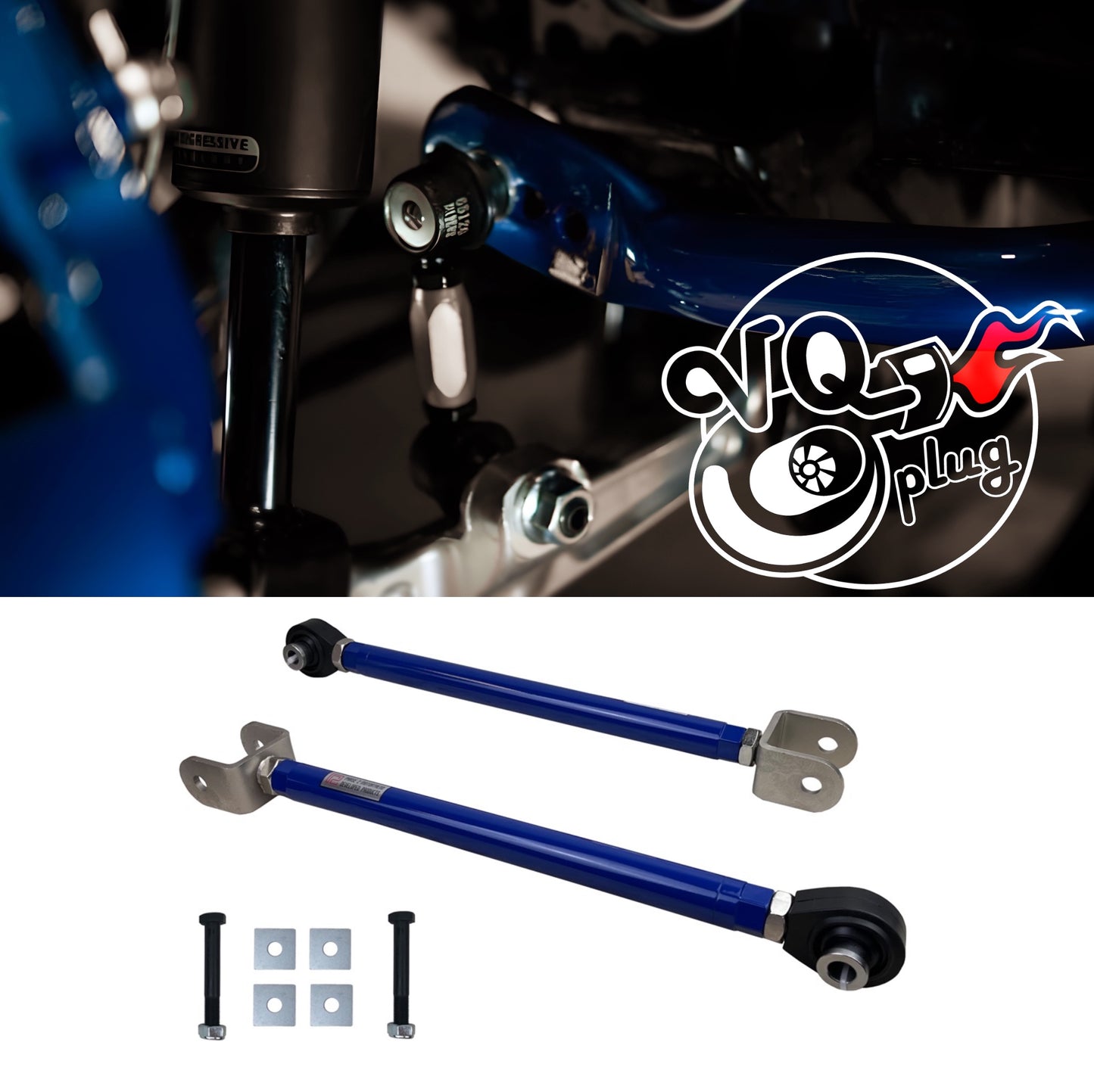 P2M G35/350Z Rear Toe Arms | Spring Bucket Delete