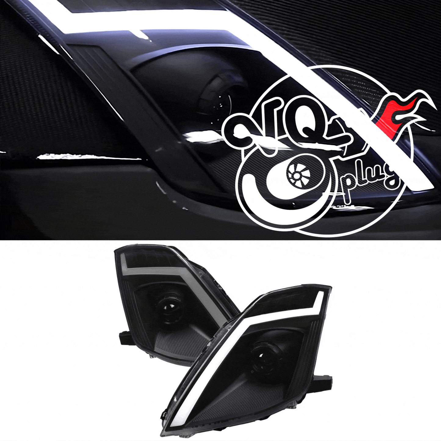350Z Black Smoked Spec-D LED Sequential Headlights | 2003-2009 - 350z, Competition Use, Cosmetic, Discount $10, Ebay