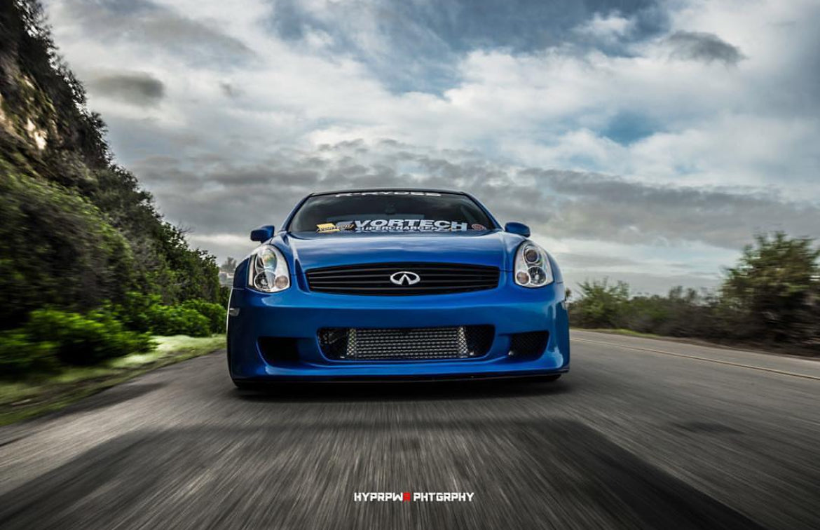 G35 Coupe Kuruma Z Front Bumper - G35 Coupe Kuruma Z Front Bumper - Bumpers, Cosmetic, Coupe, Discount $30, G35 blue