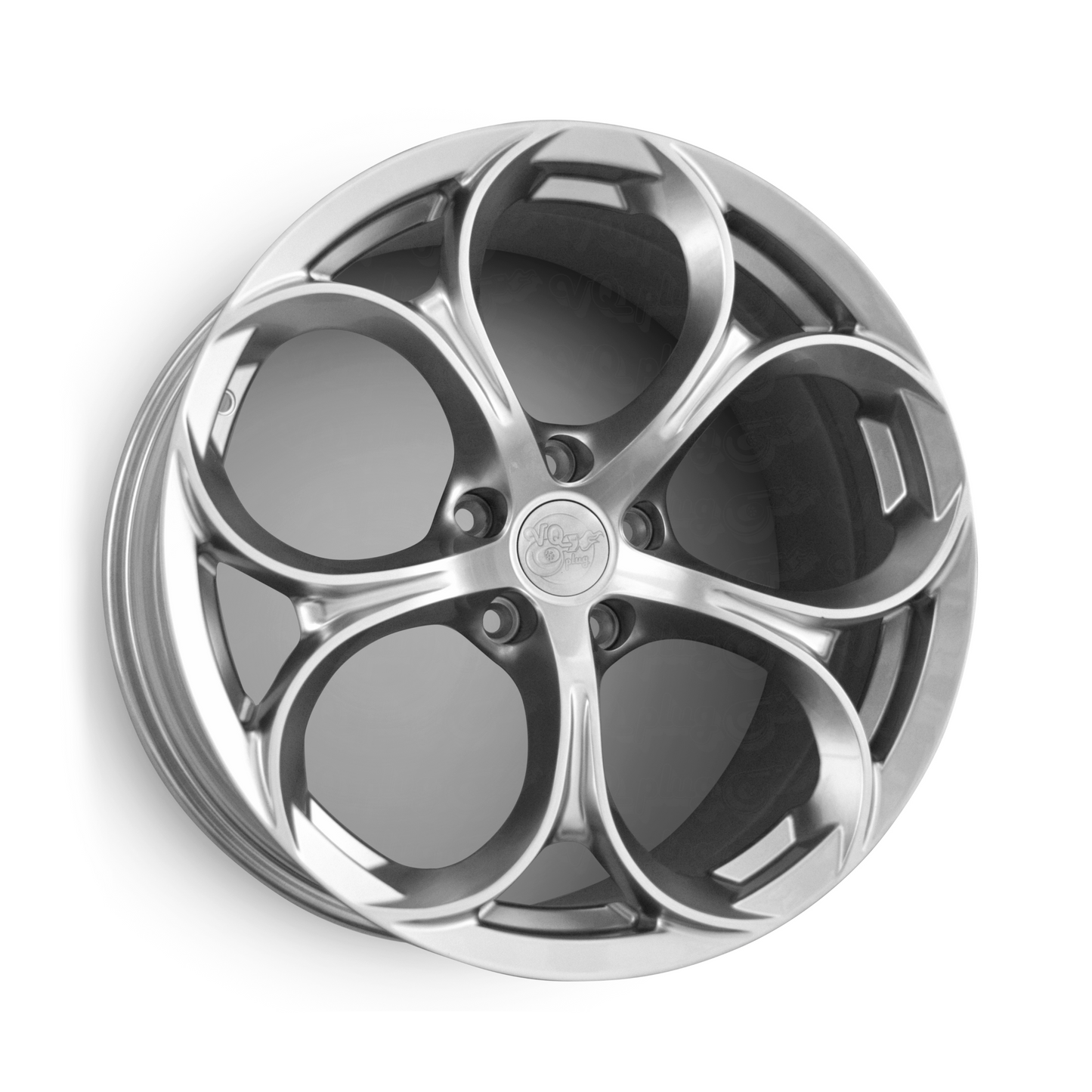 VQPLUG Alfa-1 Forged Aluminum Wheels - 350z, 370z, Competition Use, Discount $30, Ebay silver five-spoke car wheel