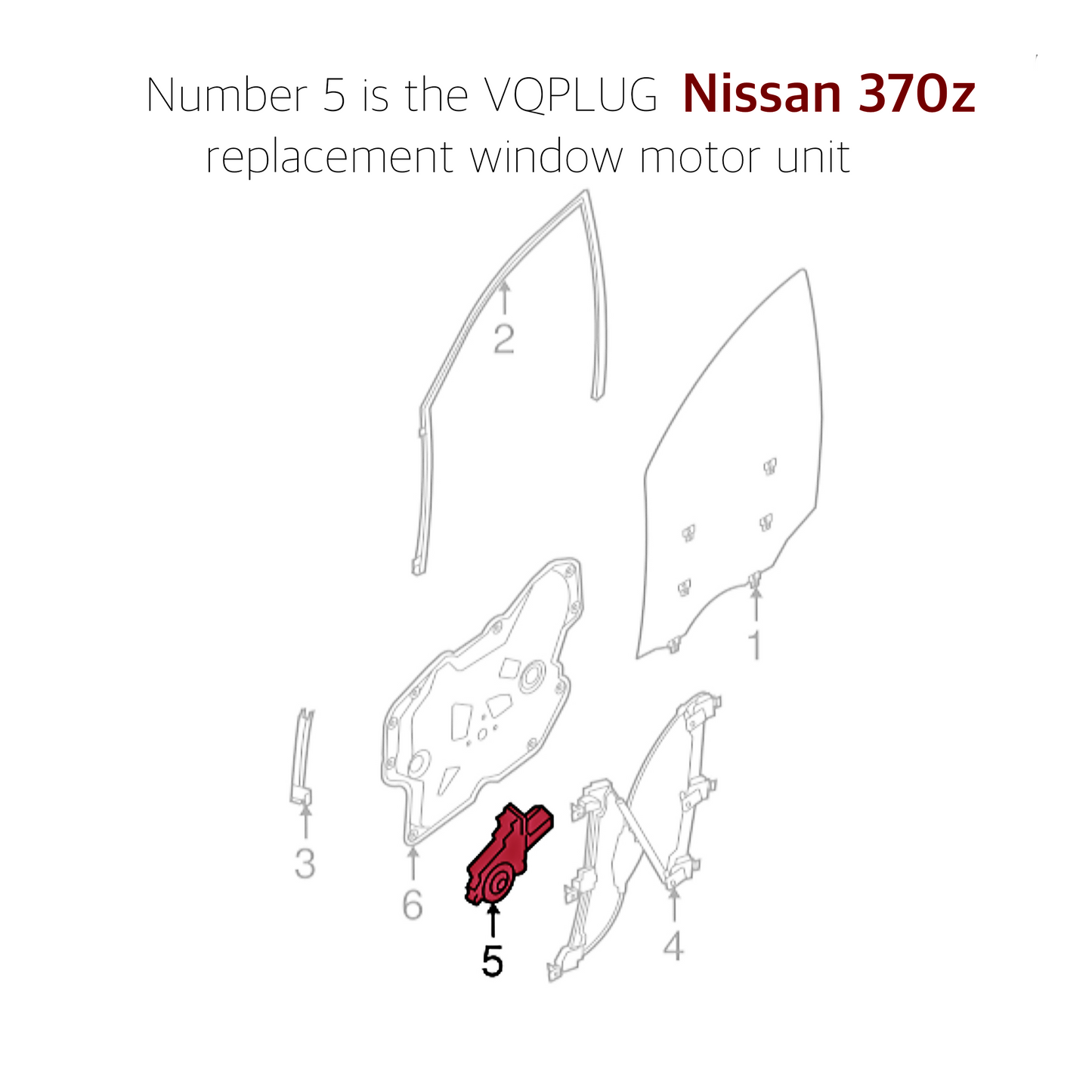 370Z Window Lift Motor | OEM Replacement VQ37VHR - 370z, Discount $5, Maintenance/OEM Replacement, VQ37VHR nissan 370z