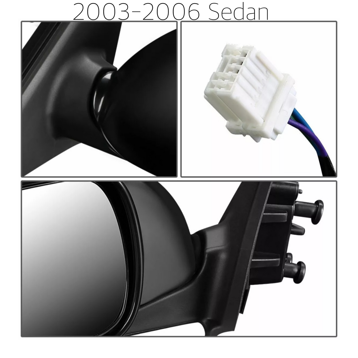 G35 Sedan Mirror Replacement | Motorized Mirror OEM Replacement 2003–2006 & 2006-2008 G35 Sedan