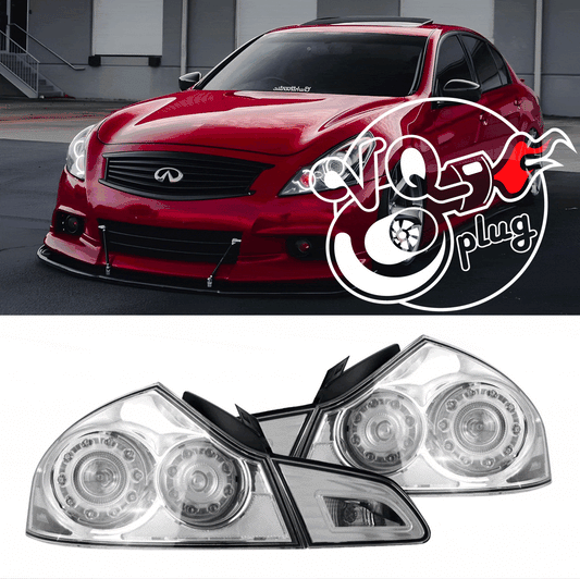 G35/G37 Sedan Clear Tail lights | VQ35HR VQ37VHR - Competition Use, Cosmetic, Discount $15, Ebay, G35