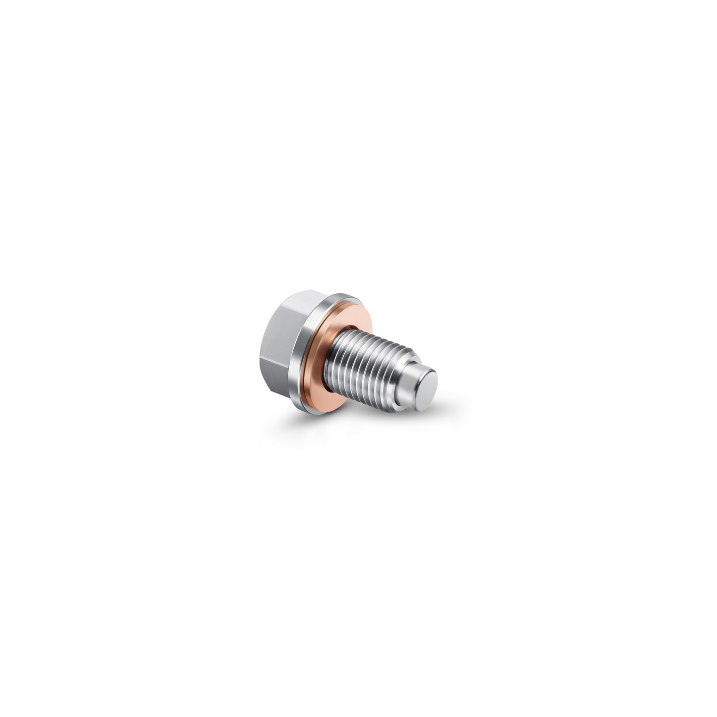 Q50 VHR Magnetic Oil Drain Plug kit - Discount $3, Ebay, Maintenance/OEM Replacement, Q50, Q50 / Q60 silver bolt copper