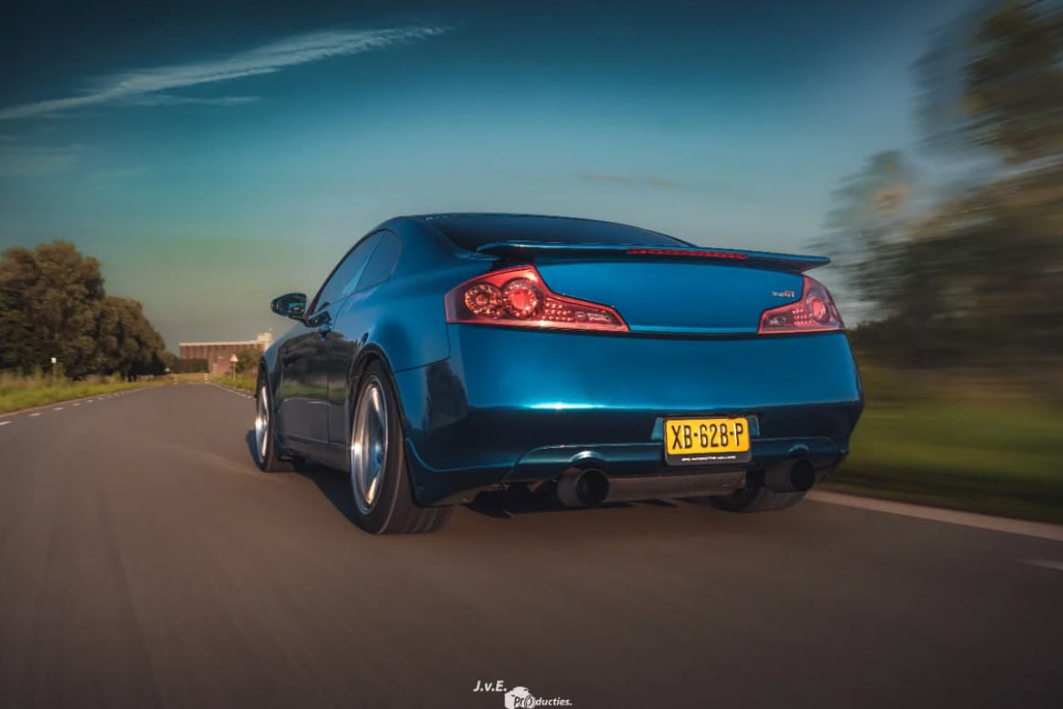 G35 Coupe Factory OEM Style Spoiler with 3rd Brake Light | Paint Matched - Cosmetic, Coupe, Discount $10, Ebay, G35
