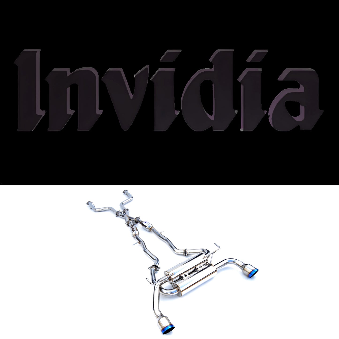 Invidia 14+ Infiniti Q50 Q300 w/ Single Layer Titanium Tips Cat-Back Exhaust