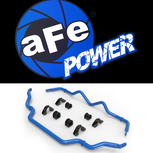 aFe 16-21 Infiniti Q50/Q60 3.0L (tt) Front and Rear Sway Bar Set Blue