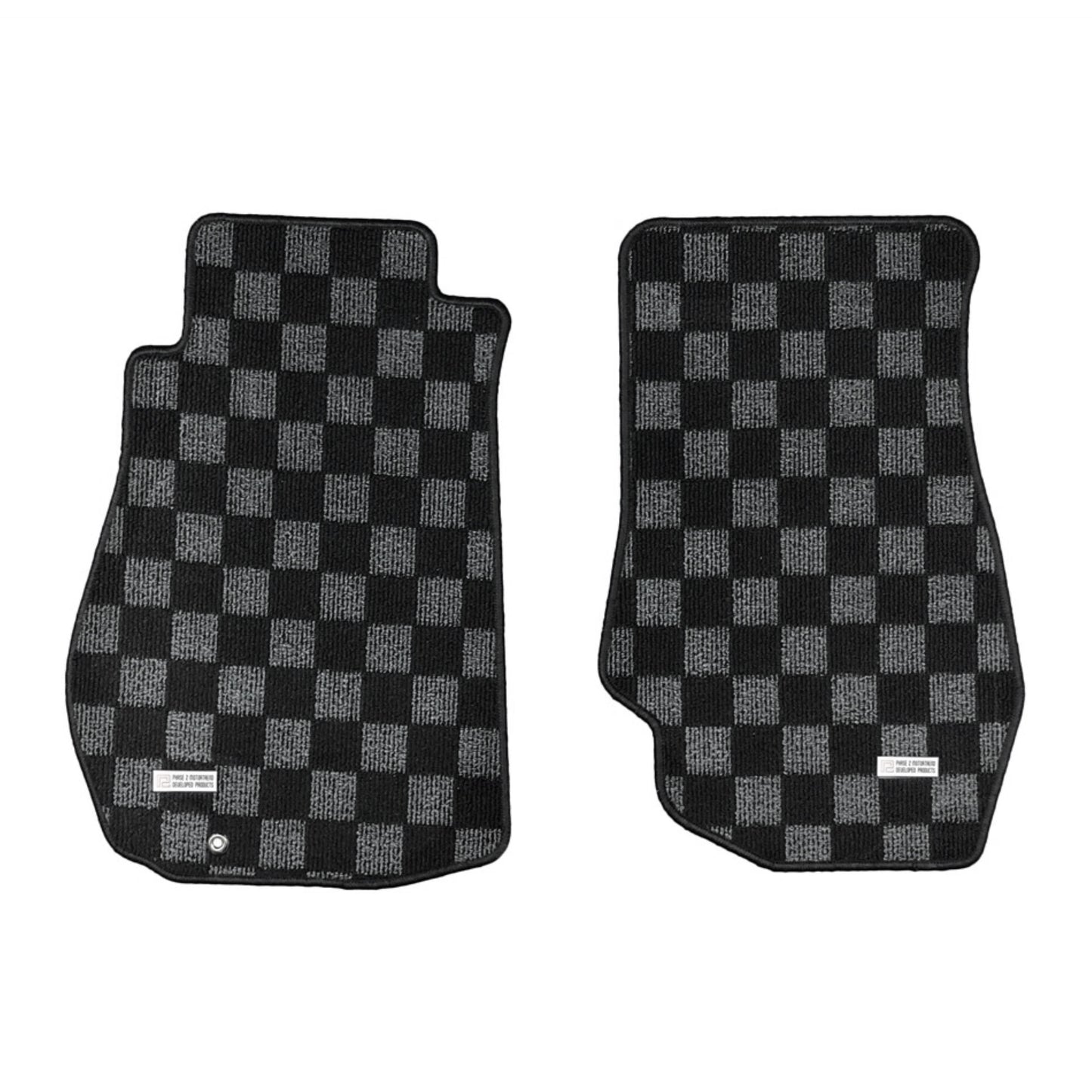 P2M 350Z Dark Grey Checkered Racing Floor Mats