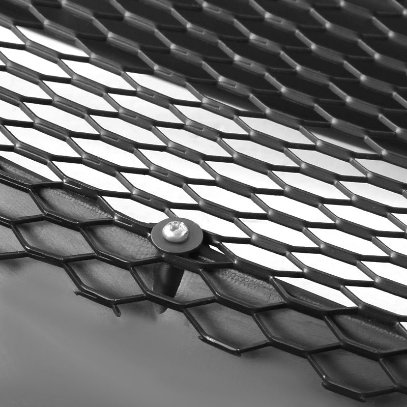 G35 Coupe Black Open Mesh Grill - Gloss Black - Cosmetic, Coupe, Discount $10, Ebay, G35 black hexagonal mesh grill