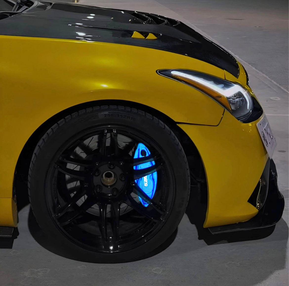 Crazy Bright Reflective Caliper Wrap | High-Temp Vinyl for Glowing Brake Calipers - 350z, 370z, Competition Use,