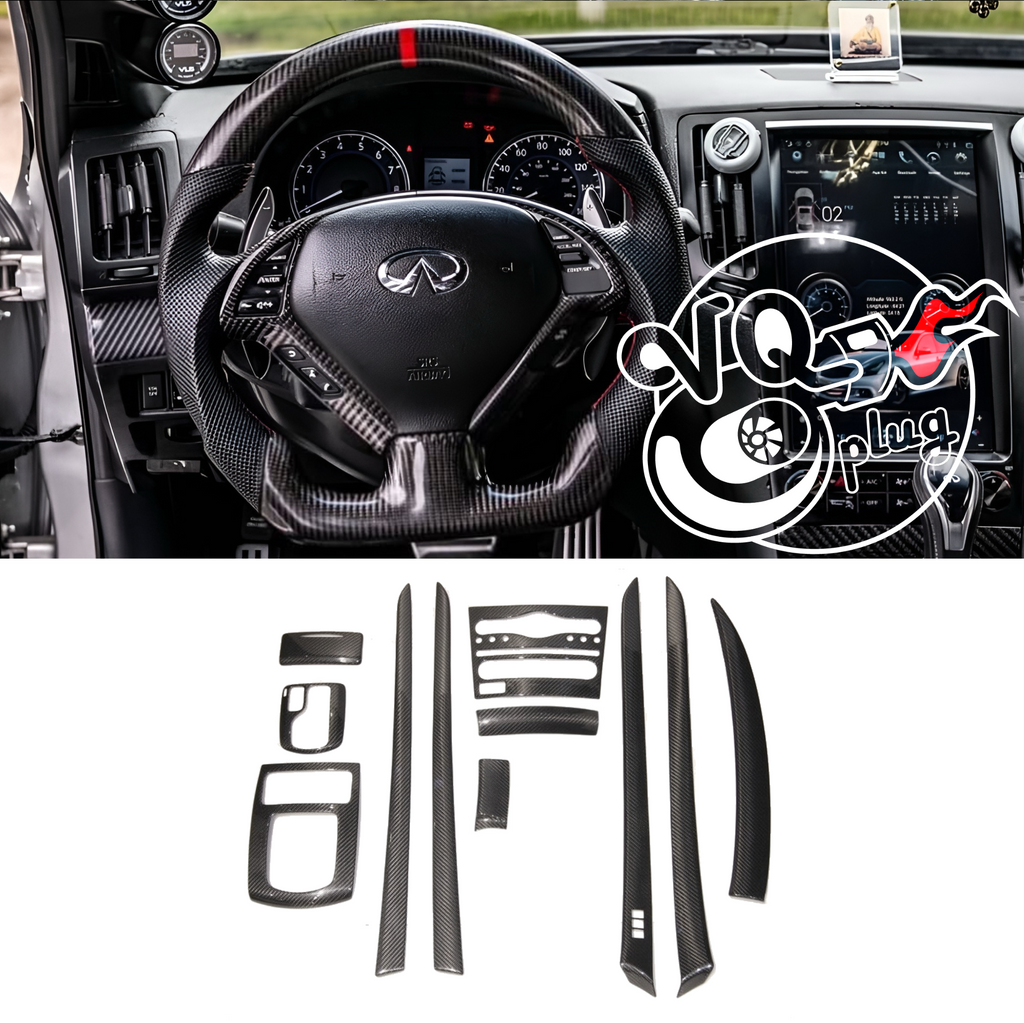 G37 Coupe/Sedan Carbon Fiber Interior | Regular/Honeycomb/Forged Carbon Fiber Customizer